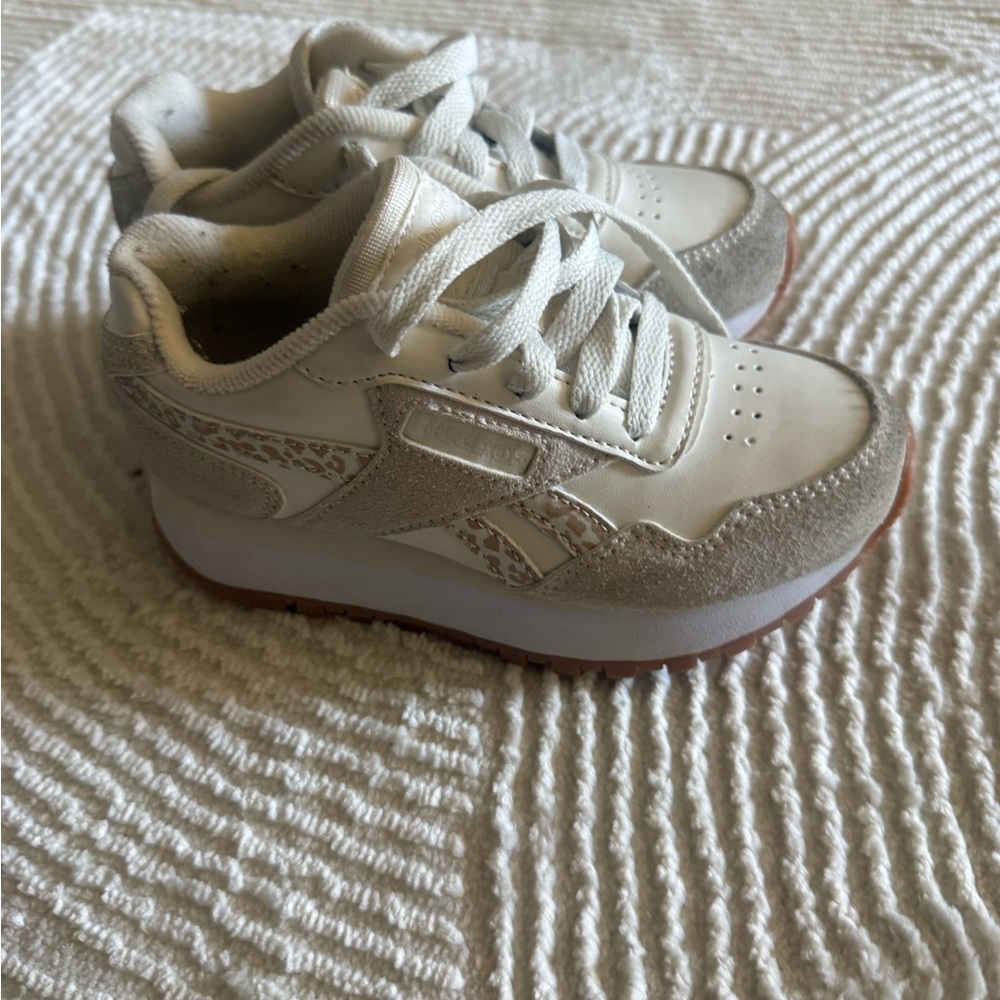 Reebok Cream and Tan Kids Sneakers